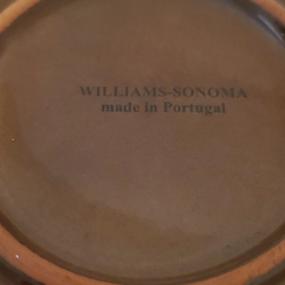 Williams Sonoma 2 Brown Olive Bowls